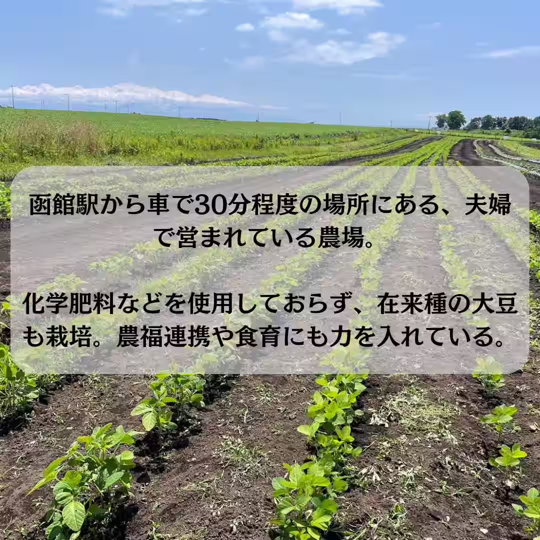 【ローラ♡ファーム】 在来種の大豆も栽培する農場